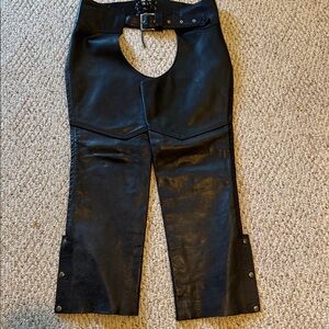 Men's Black Leather Pants